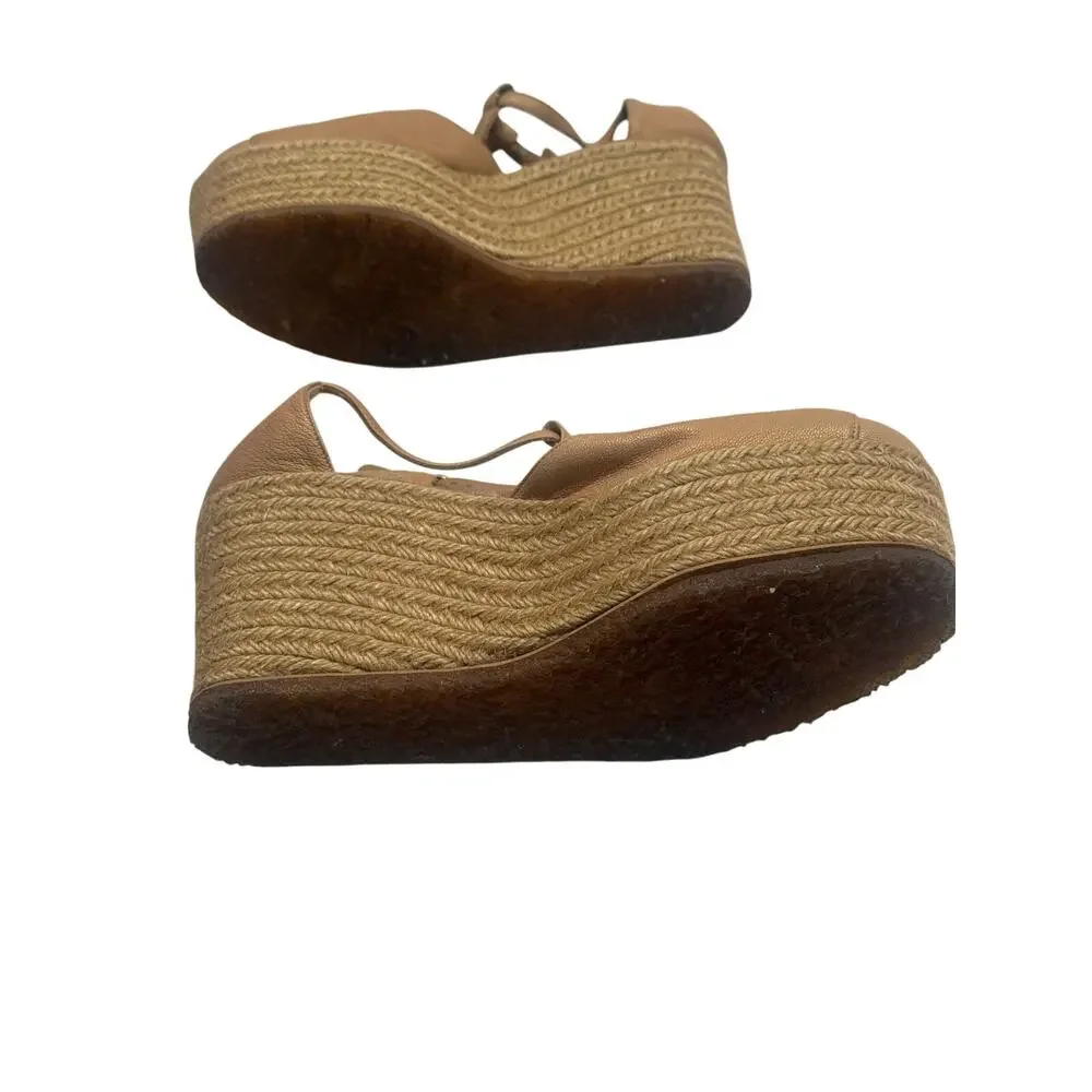Chloe leather wedge heels size 38 euro - Picture 6 of 8